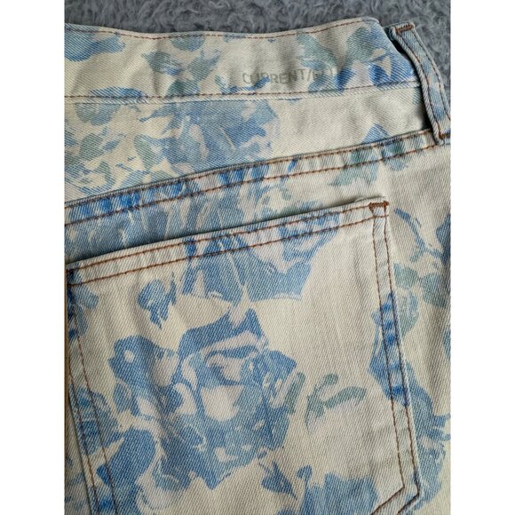 Current/Elliott Womens Blue Rose Boyfriend Shorts Size 29 Cotton Blend High Rise - Picture 9 of 13